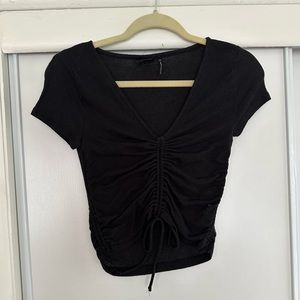 Urban Outfitters Black Front Tie T ⚡️ Medium